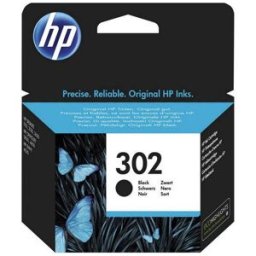 HP Cartucho de tinta original 302 negro (F6U66AE).
