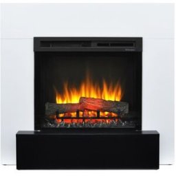 Dimplex Chimenea Eléctrica Lucid. Blanco / Negro