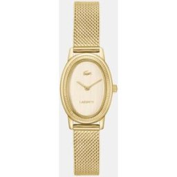 Lacoste Reloj de mujer Prisienne de acero dorado. Oro