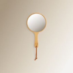 El Corte Inglés Espejo cosmético de mano de bambú Kida . Natural
