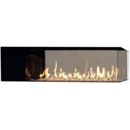 NORA FLAMES Chimenea Gas LPG Pano 2000 Modelo Separador de Ambientes. Negro