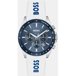 Boss Reloj de hombre Strike Chrono 1514238 de silicona blanco. Blanco