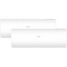 HAIER Aire acondicionado Multisplit 2x1 Inverter con 2.322 frig-h + 2.322frig-h - PERLA 25+25-40 PREMIUM A+++-A+++. Blanco