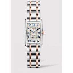 Longines Reloj de mujer L52555717 Dolce Vita de acero y lámina de oro rosa. Plateado