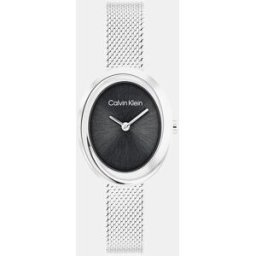 Calvin Reloj de mujer Twisted Bezel 25100151 de acero inoxidable. Negro