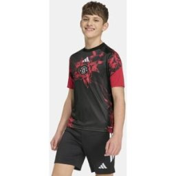Adidas Camiseta De Niño Prematch Manchester United Fc 2026-2027 . (10 años) Rojo / Negro