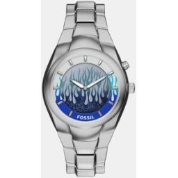 Fossil Reloj de hombre archival big tic de acero. Plateado