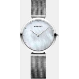 Bering Reloj de mujer Classic 18132-004 de malla de acero. Plata