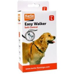 Arnés Karlie Flamingo para perros Easy Walker. (L) Negro