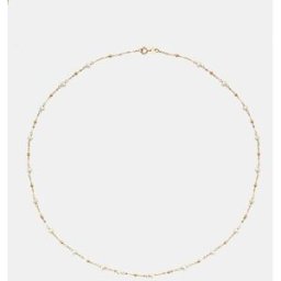 El Corte Inglés Collar de oro y perla. Blanco
