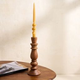 El Corte Inglés Candelabro de madera Pontevedra. (35 cm) Natural