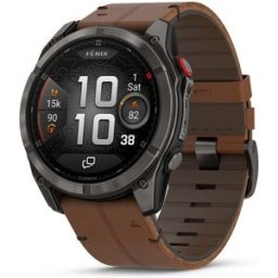 Garmin Reloj Smartwatch Fenix 8 Pro LTE 51mm Zafiro Amoled correa de piel . Titanio Negro