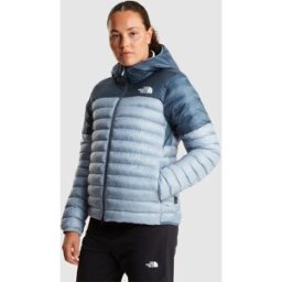 The North Face Chaqueta con capucha para mujer Terra Peak . (S) Azul claro / Azul marino