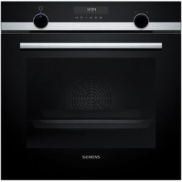 Siemens Horno multifunción iQ500 pirolítico - HB578GES7. Cristal negro/inox