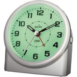 Acctim Reloj despertador con luz Central . Gris