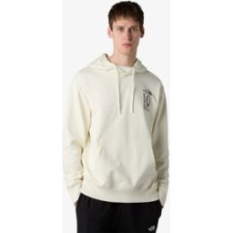 The North Face Sudadera holgada con capucha de hombre Explore Gear . (XS) Blanco