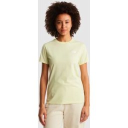 The North Face Camiseta entallada para mujer Simple Dome Evolution . (M) Amarillo