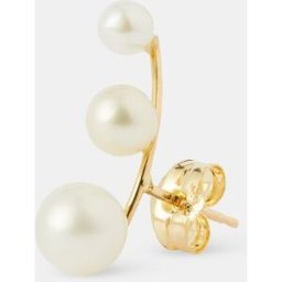 El Corte Inglés Piercing individual derecho de oro y perlas. Blanco
