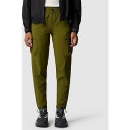 The North Face Pantalón de chándal plegable recto de corte regular para mujer Packable . (L) Verde Oliva