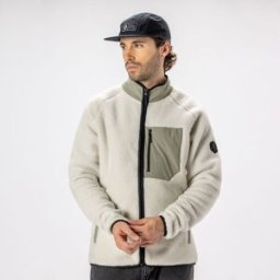 Scott Forro polar de hombre DEFINED HERITAGE PILE . (M) Blanco roto