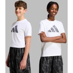 Adidas Camiseta de niños Seasonals Camo . (14 años) Blanco