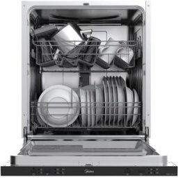 Midea Lavavajillas Integrable 12 servicios, puerta deslizante, 60cm - MDW 12E4 SL.