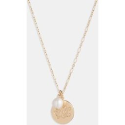 Lauren Ralph Lauren Colgante Logo con perla. Blanco