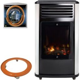- Pack Estufa Gas Manhattan Blanca Fireside + Soporte Bombona + Kit Regulador.