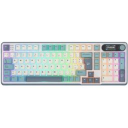 Royal Kludge Teclado Gaming RKS98 ISO-ES Hot-Swappable Switch Brown Wireless Light Cloud. Gris