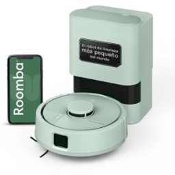 iRobot Robot aspirador Roomba® Mini con Base AutoEmpty™ con 90 días de autovaciado y 7.000 Pascales. Verde