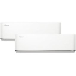 Hisense Aire acondicionado multisplit 2x1 Inverter con 2236 frig-h + 3010 frig-h- WIFI - 2AMW42HC912. Blanco