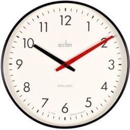 Acctim Reloj de pared Riley . Negro