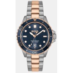 Boss Reloj de hombre TROPER SPORT 1514296 de caucho oro rosa. Azul