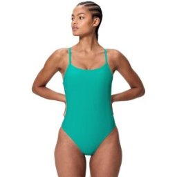Speedo Bañador de natación para mujer Solid Racerback One Piece . (L) Turquesa