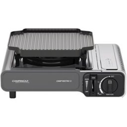 Campingaz Hornillo camping Bisgtro 3 con Plancha. Negro