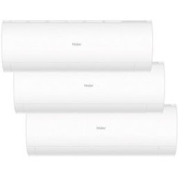 HAIER Aire acondicionado Multisplit 3x1 Inverter con 2.322 frig-h + 2.322 frig-h + 3.096 frig-h - PERLA 3x1 25+25. Blanco