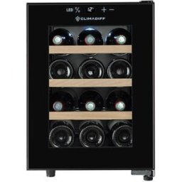 Climadiff Vinoteca para 12 botellas- CUVEE12. Negro