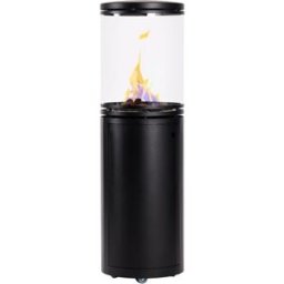 LE FEU Estufa exterior gas . Negro
