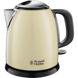 Russell Hobbs Hervidor Mini Colours Plus con capacidad de 1 litro. Crema