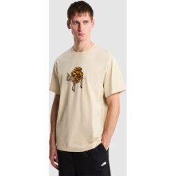 The North Face Camiseta holgada con estampado para hombre Donkey Taxi . (S) Beige