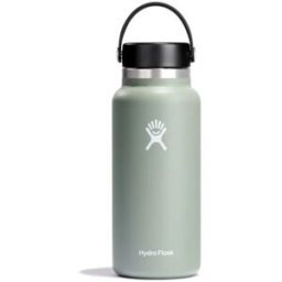 Hydro Flask Botella de agua portátil de acero inoxidable . (950 ml) Gris