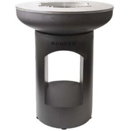 BONFEU Chimenea de Leña Exterior Bonbiza Open Black. Negro