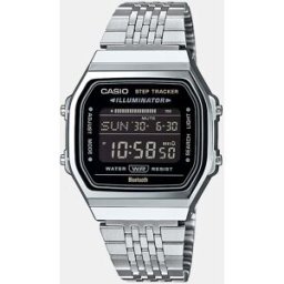 Casio Reloj de hombre Vintage ABL-100WE-1BEF Digital de acero. Plata
