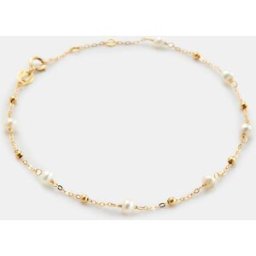 El Corte Inglés Pulsera de oro y perla. Blanco