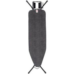 Brabantia Tabla de planchar 124 x 38 cm Denim Black . Negro