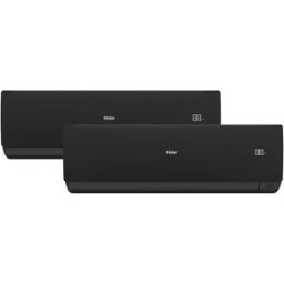 HAIER Aire acondicionado Multisplit 2x1 Inverter con 2.236 frig-h + 2.236frig-h - FLEXIS S 25+25-40 A+++-A+++ NEGRO. Blanco