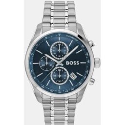 Boss Reloj de hombre Grand Prix 44 1514226 cronógrafo de acero. Plata