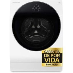 LG Lavadora secadora 12 kg lavado, 7kg secado, 1.600 rpm, Autodosificación - LSWD100E. Blanco