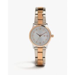 Parfois Reloj de mujer de acero inoxidable redondo en varios colores. Multicolor
