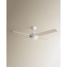 El Corte Inglés Ventilador de techo L con luz LED y motor DC Dominicana. Blanco